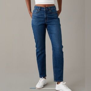 American Eagle Dark Blue Mom Jeans